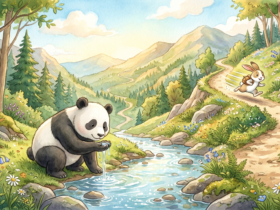 panda and rabbit race